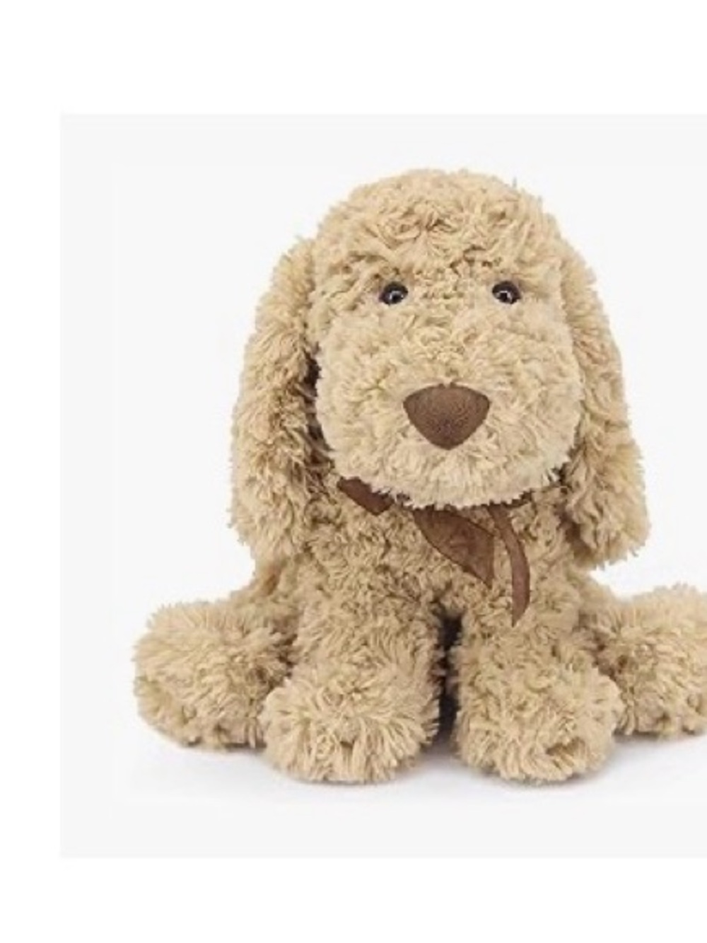 Brown Fluffy Puppy Plush Toy - Cozy Cuddly Stuffed Animal
